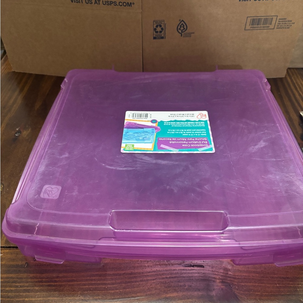 Vibrant Purple 12x12 Storage Container